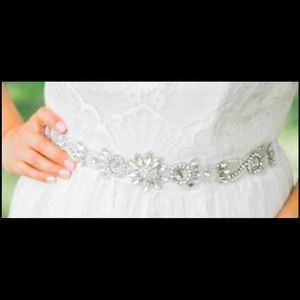 Sash belt crystal
